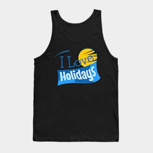 I love heart holidays Tank Top